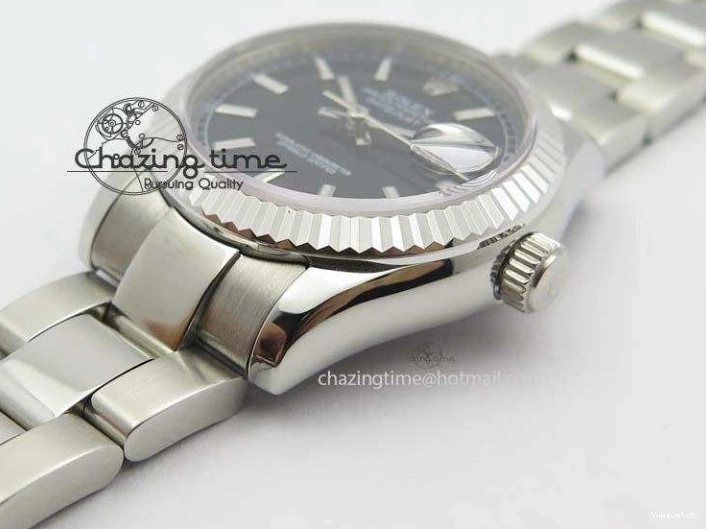 Best A2824 SS Dial SS BP-Maker 31mm DateJust Black V2 On Edition Bracelet 1008